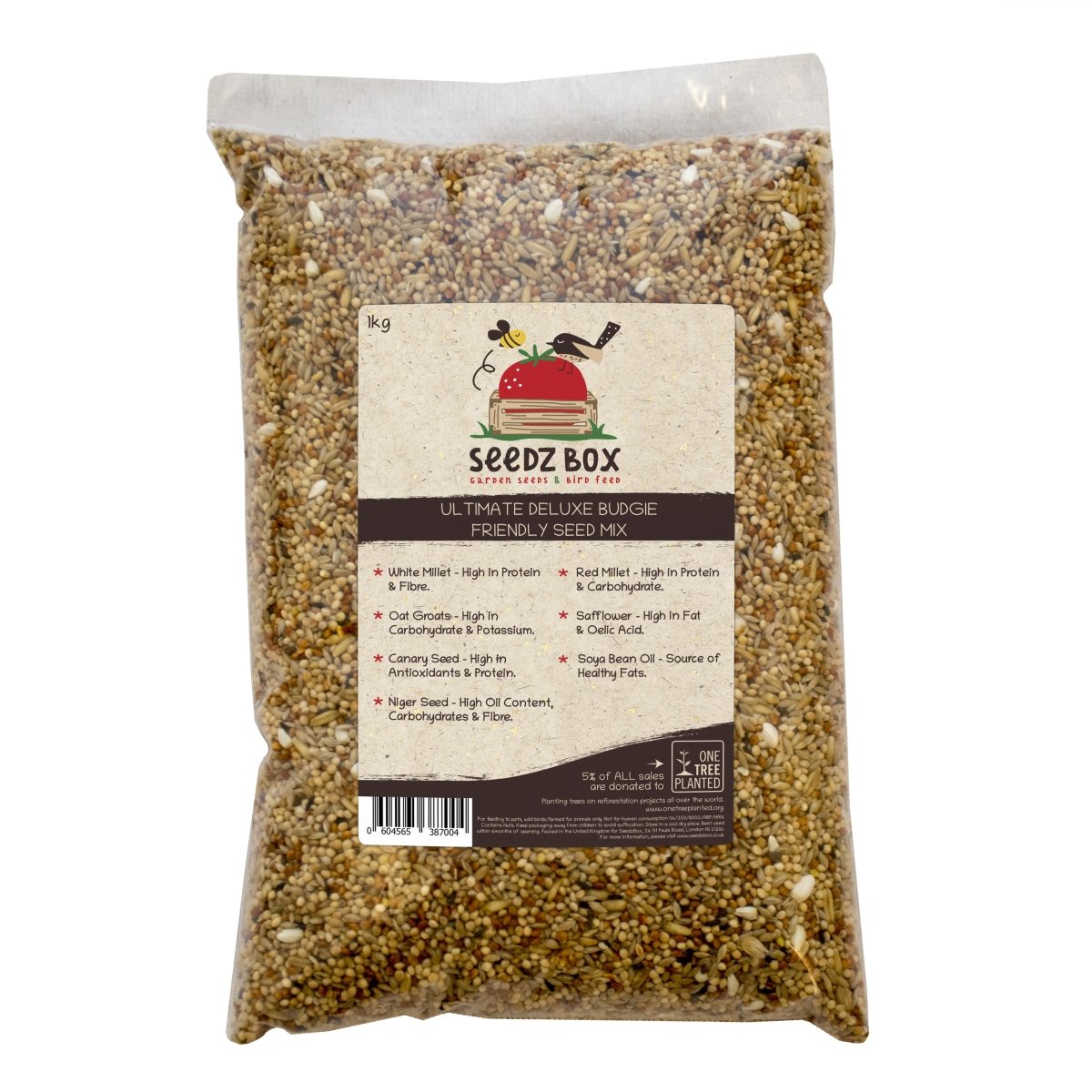 Budgie Food Budgerigar Seed Mix 1kg For Budgies